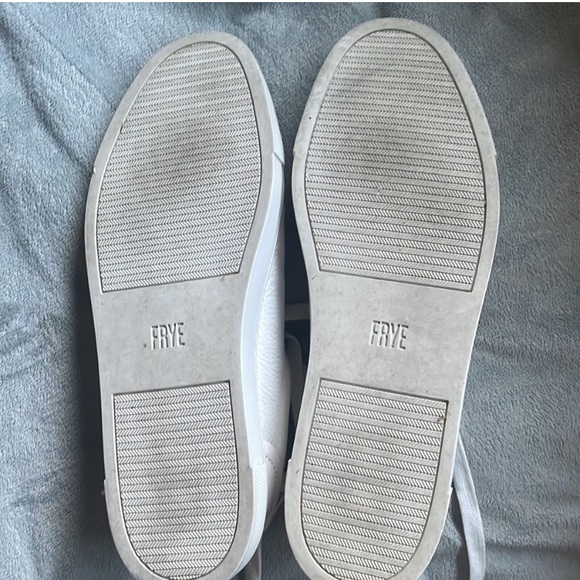 Frye Ivy Low Lace White Leather Sneakers - Picture 9 of 10